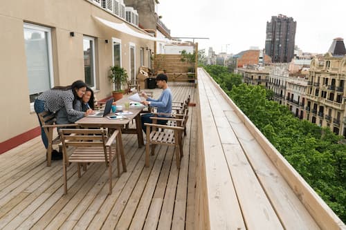 terrasse aménagée